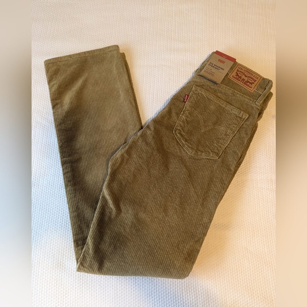 Levi's Olive Corduroy Pants